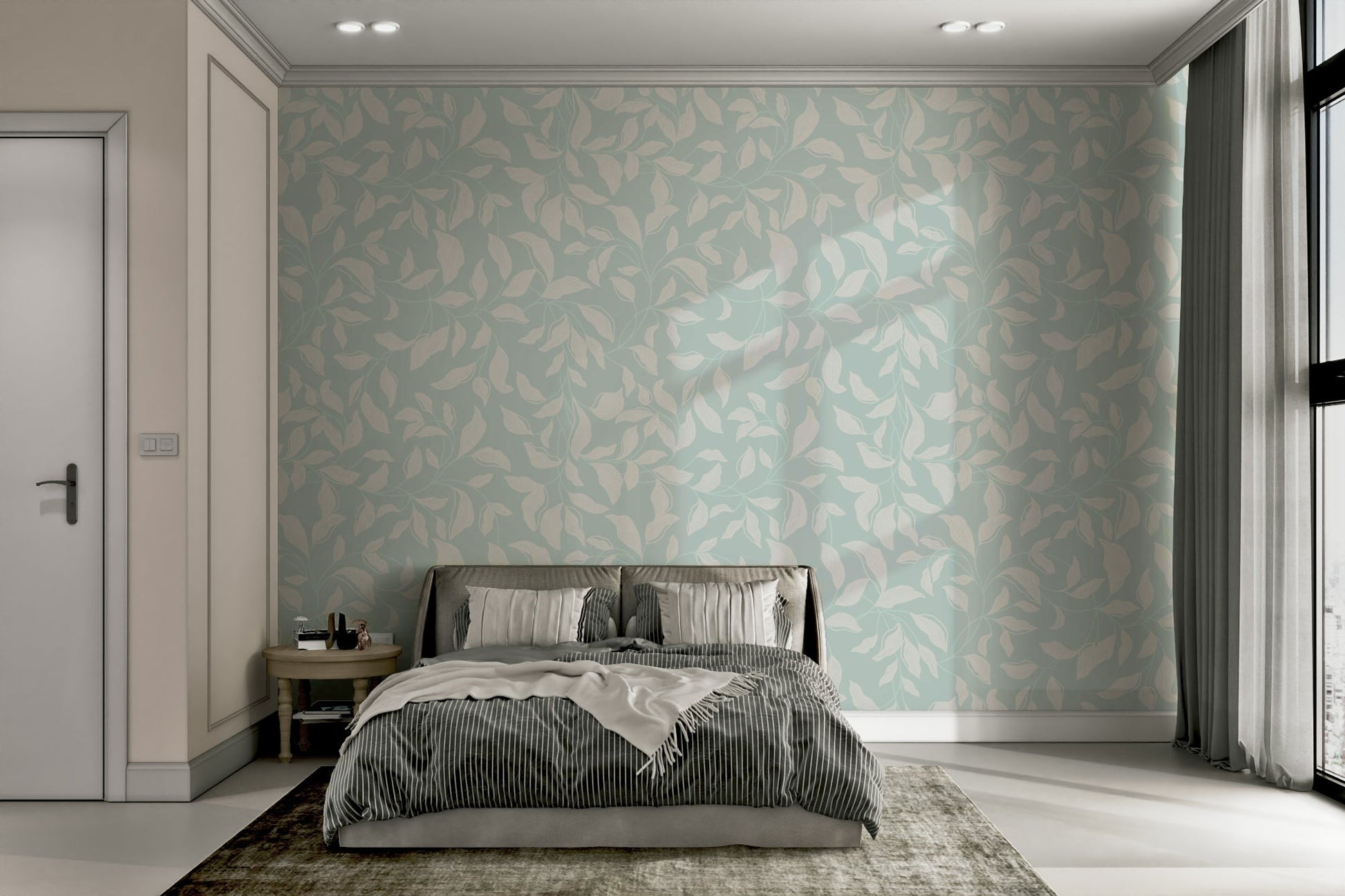 A serene and tranquil wallpaper pattern. GD3273
