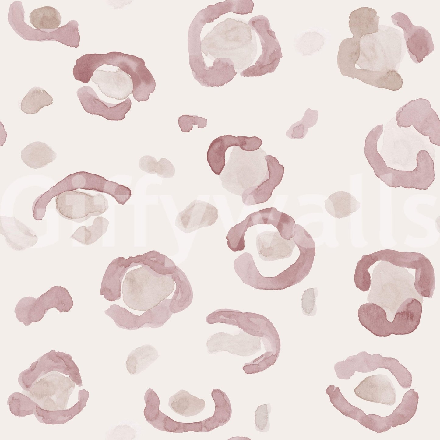 Contemporary entryway decor with the Soft Leopard Print Wallpaper.