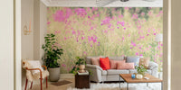 Gentle floral tone wall mural
