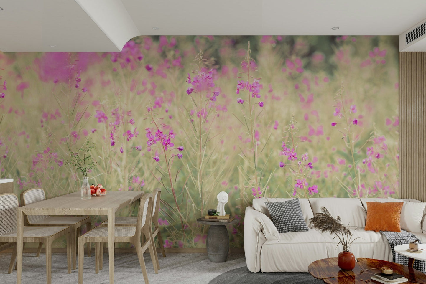 Botanical tones wall design
