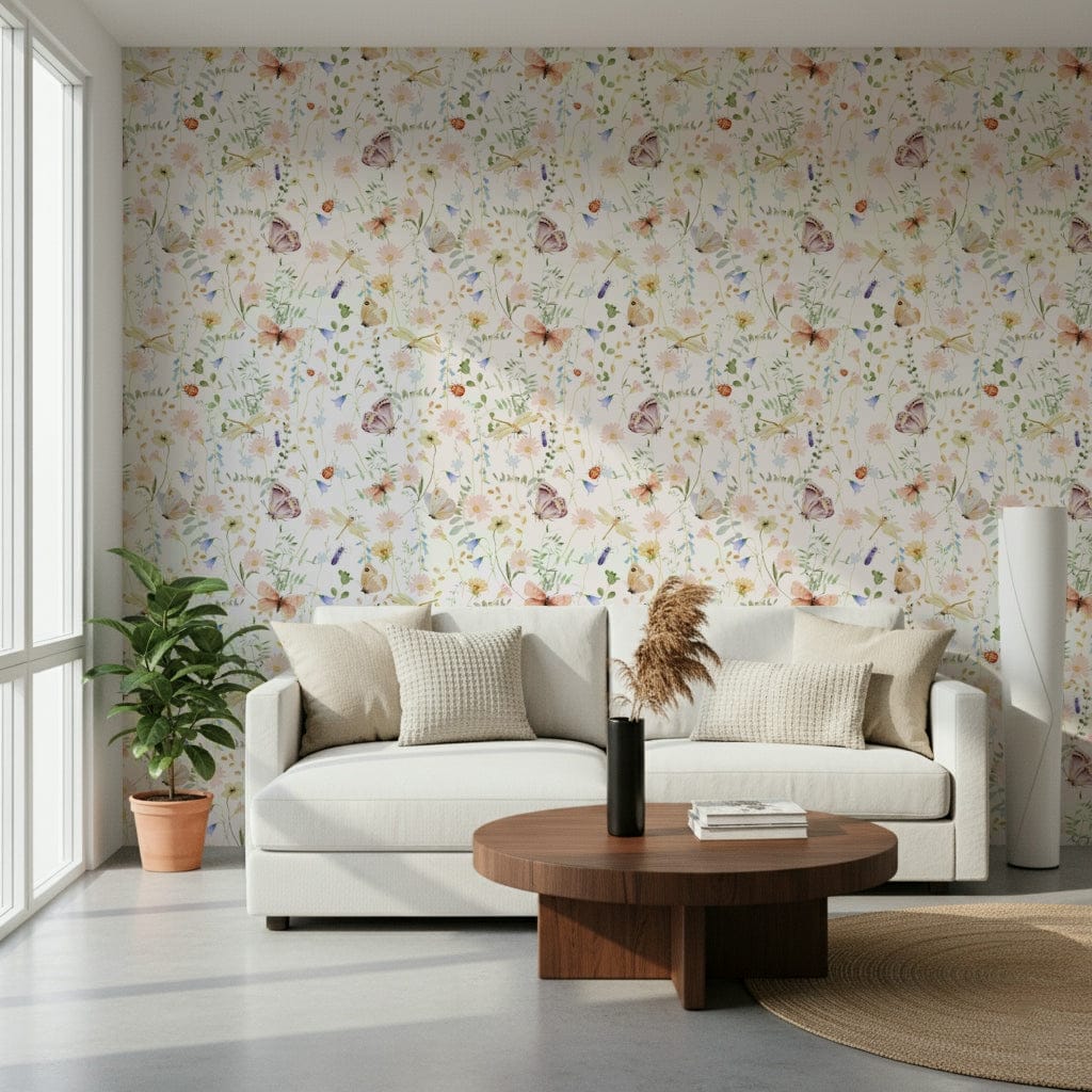 Soft Meadow Whispers Wallpaper⁠