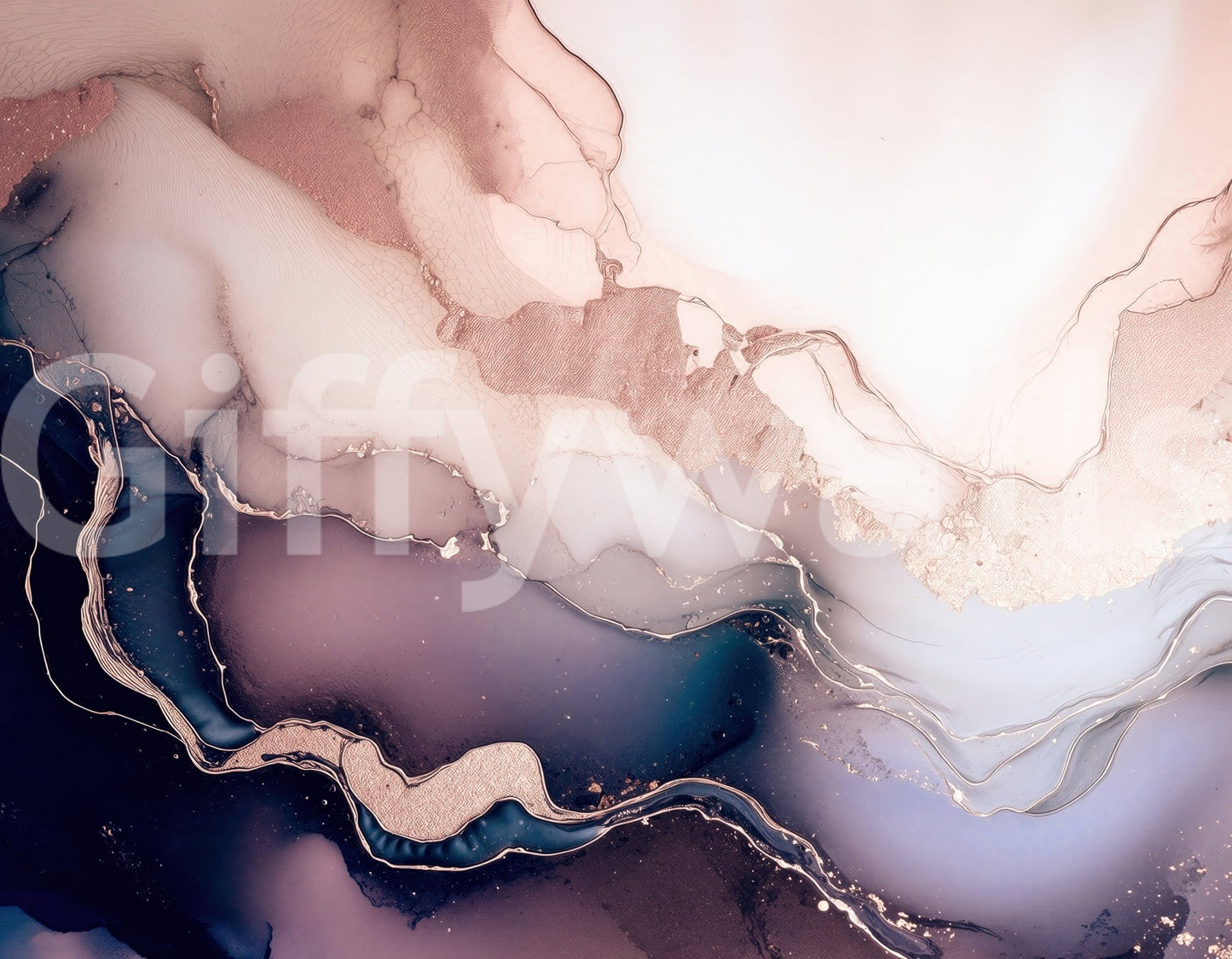 Contemporary furniture complementing the soft Soft Mineral Hues Purple Wall Mural.