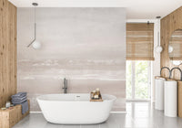 Earthy tones abstract wall covering
