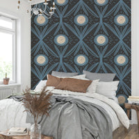 Soft olive green wallpaper design
