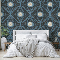 Wall mural in gentle green for home
