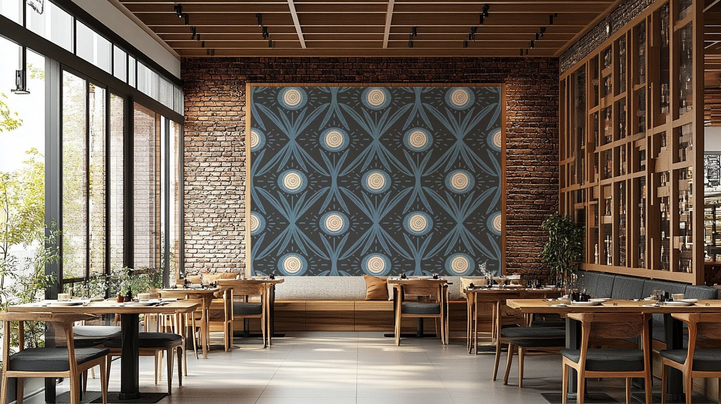 Earthy olive wallpaper for relaxed rooms
