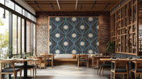 Earthy olive wallpaper for relaxed rooms
