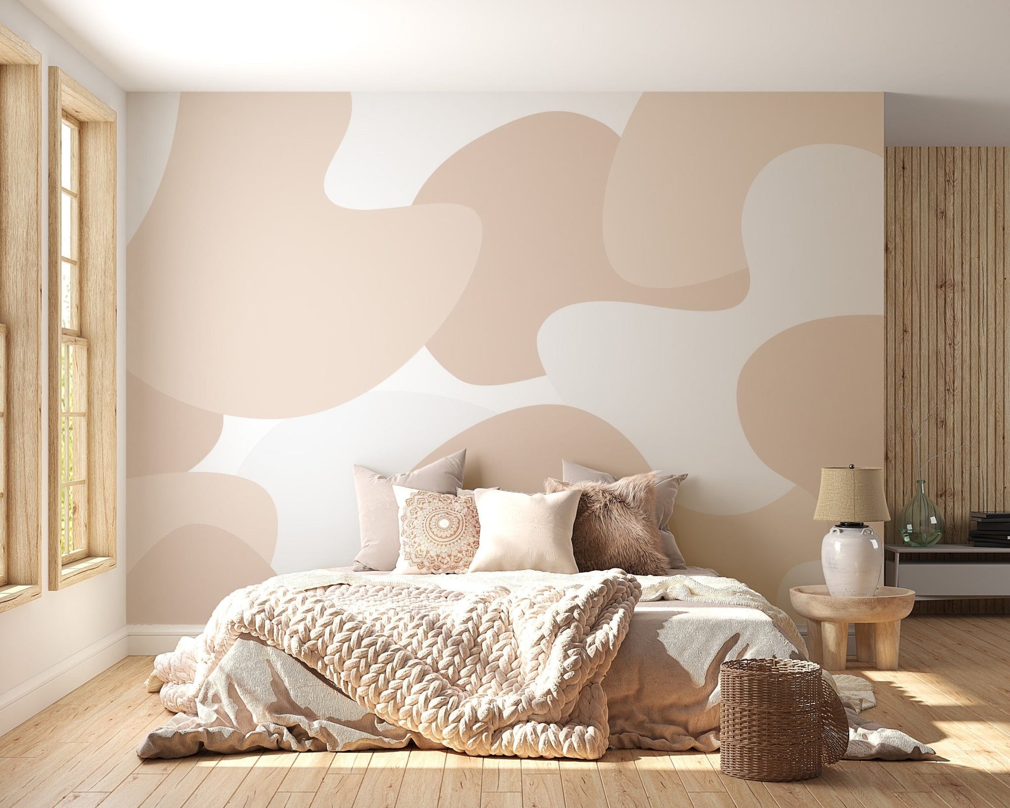 Soft Pastel Abstract Wallpaper Mural, C131