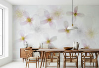 A classic soft floral wallpaper for walls.