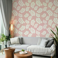 A detailed shot of the leaf design on the wallpaper. GD3386

