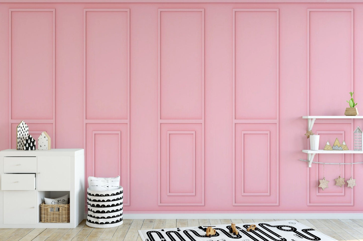 Soft Pink Wood Wall Mural wood-07
