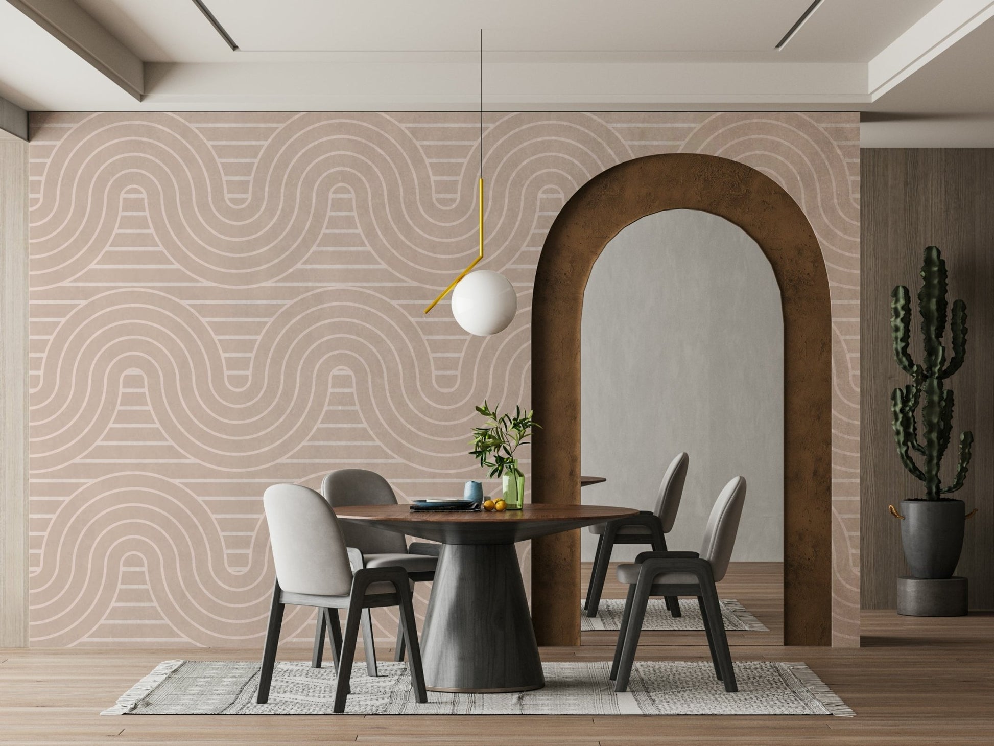 The design has a beautiful, artistic aesthetic.

