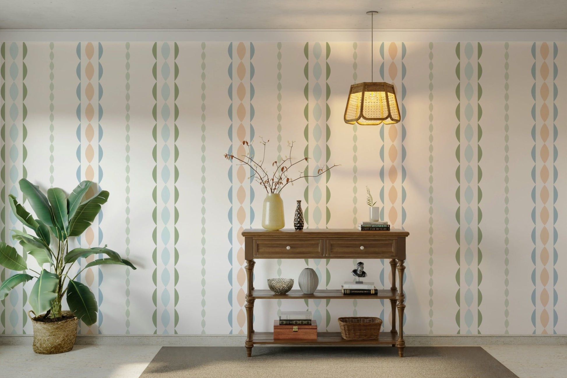 The composition is a harmonious, flowing pattern.

