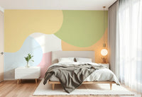 The organic forms overlap in some places.

