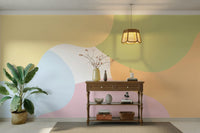 There is a balance of light and dark shapes.

