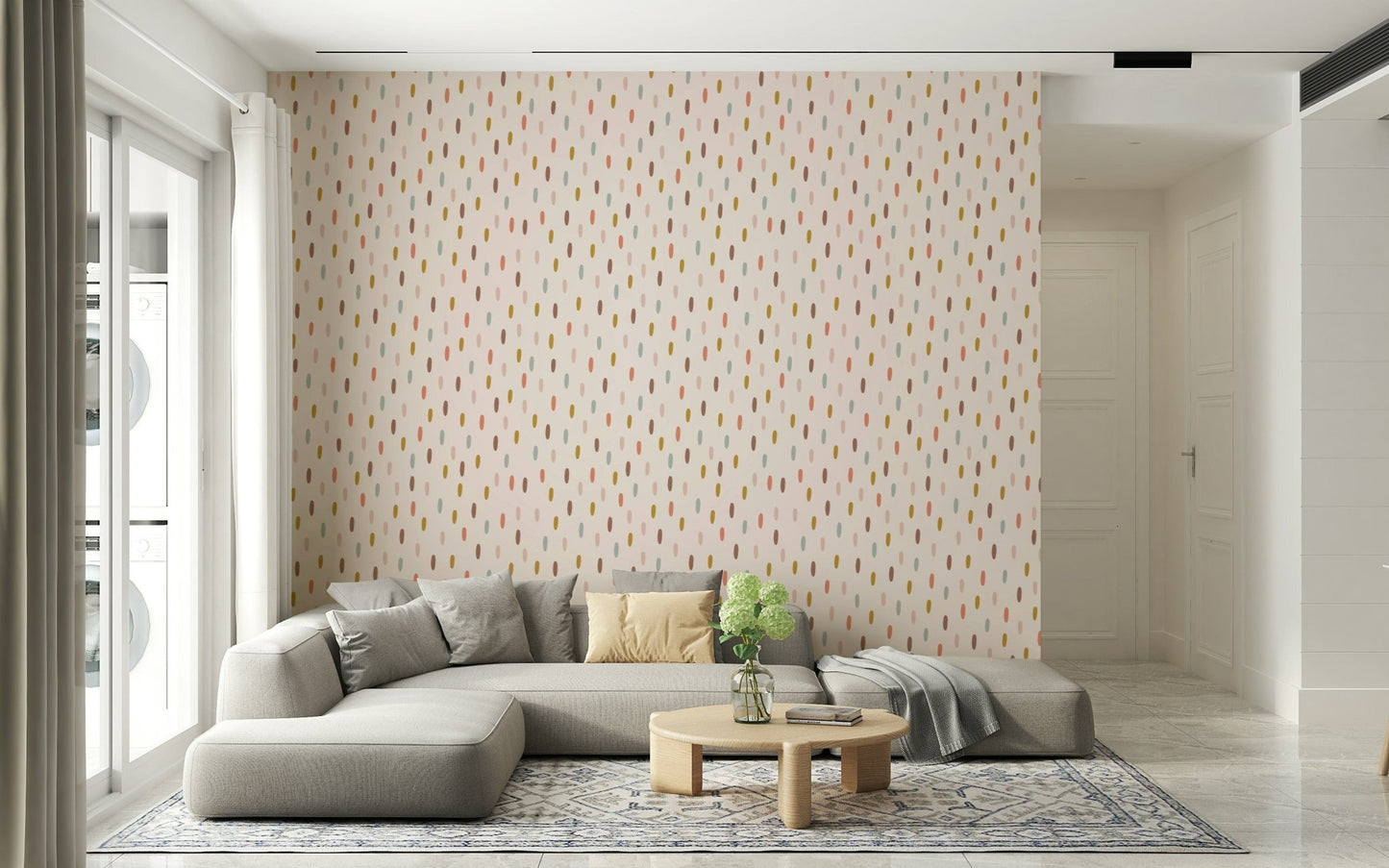 Nursery friendly Soft Strokes Wallpaper⁠ surface, GD6532