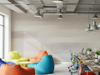 A serene abstract paint wall mural in neutral tones.