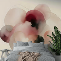 Transform Your Home with Soft Tones Artistic Flow Mural

