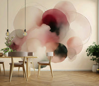 Modern Soft Tones Artistic Flow Mural for Contemporary Walls

