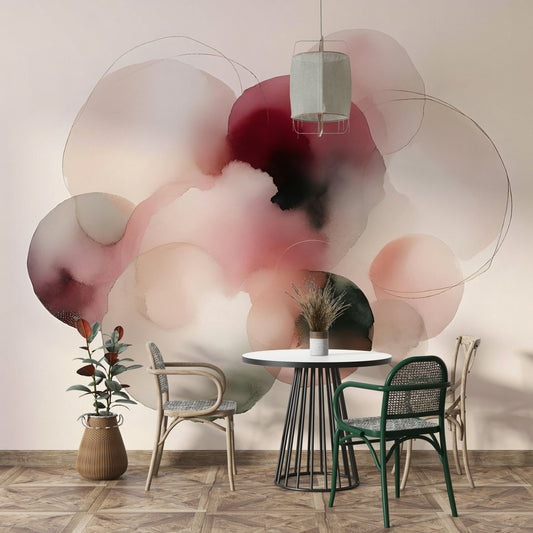 Soft Tones Artistic Flow Wall Mural for Elegant Spaces

