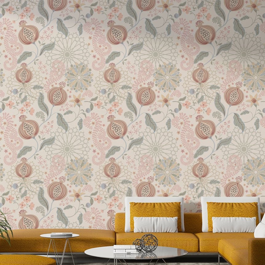 Soft Tones Pomegranate Wallpaper⁠