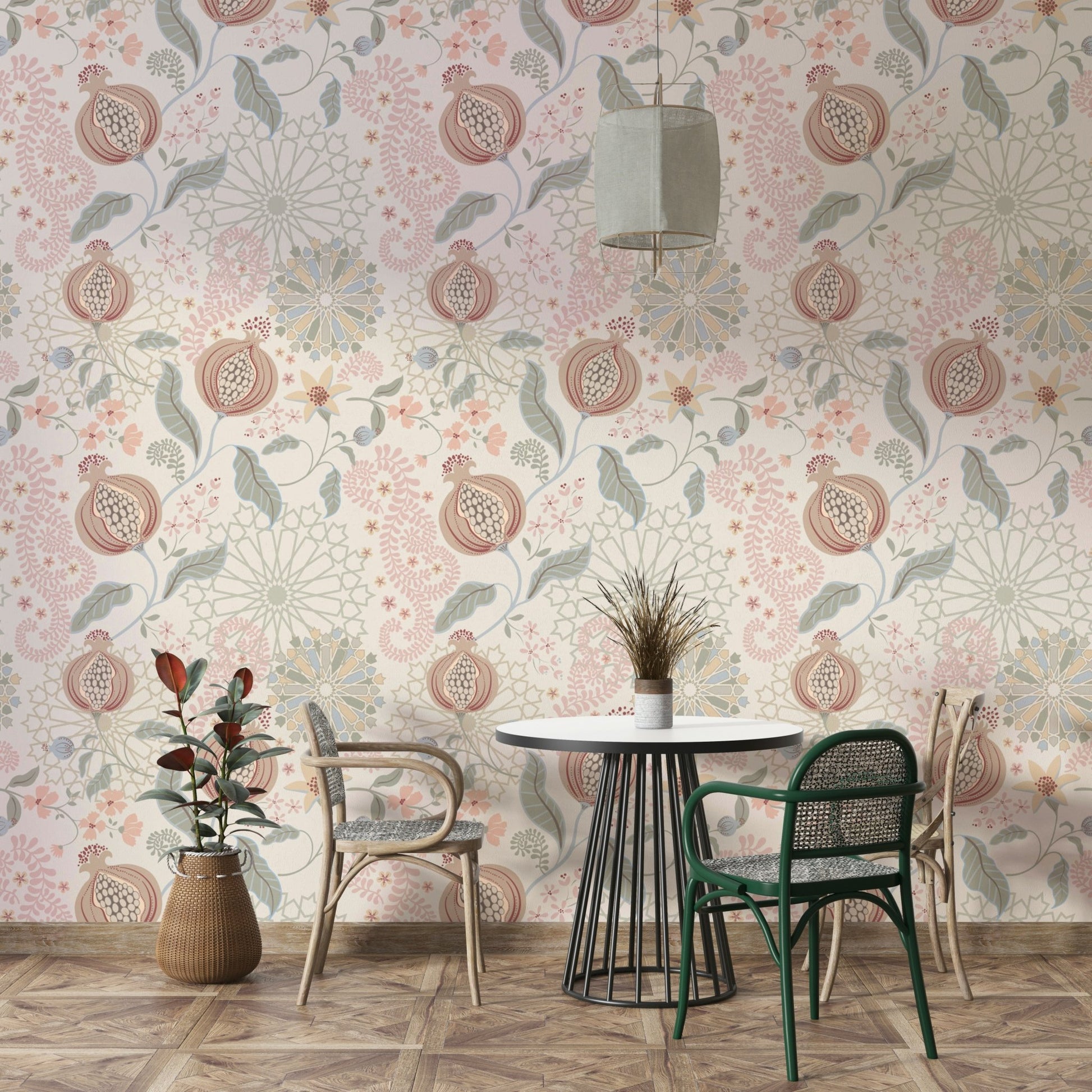 Soft Tones Pomegranate Wallpaper⁠