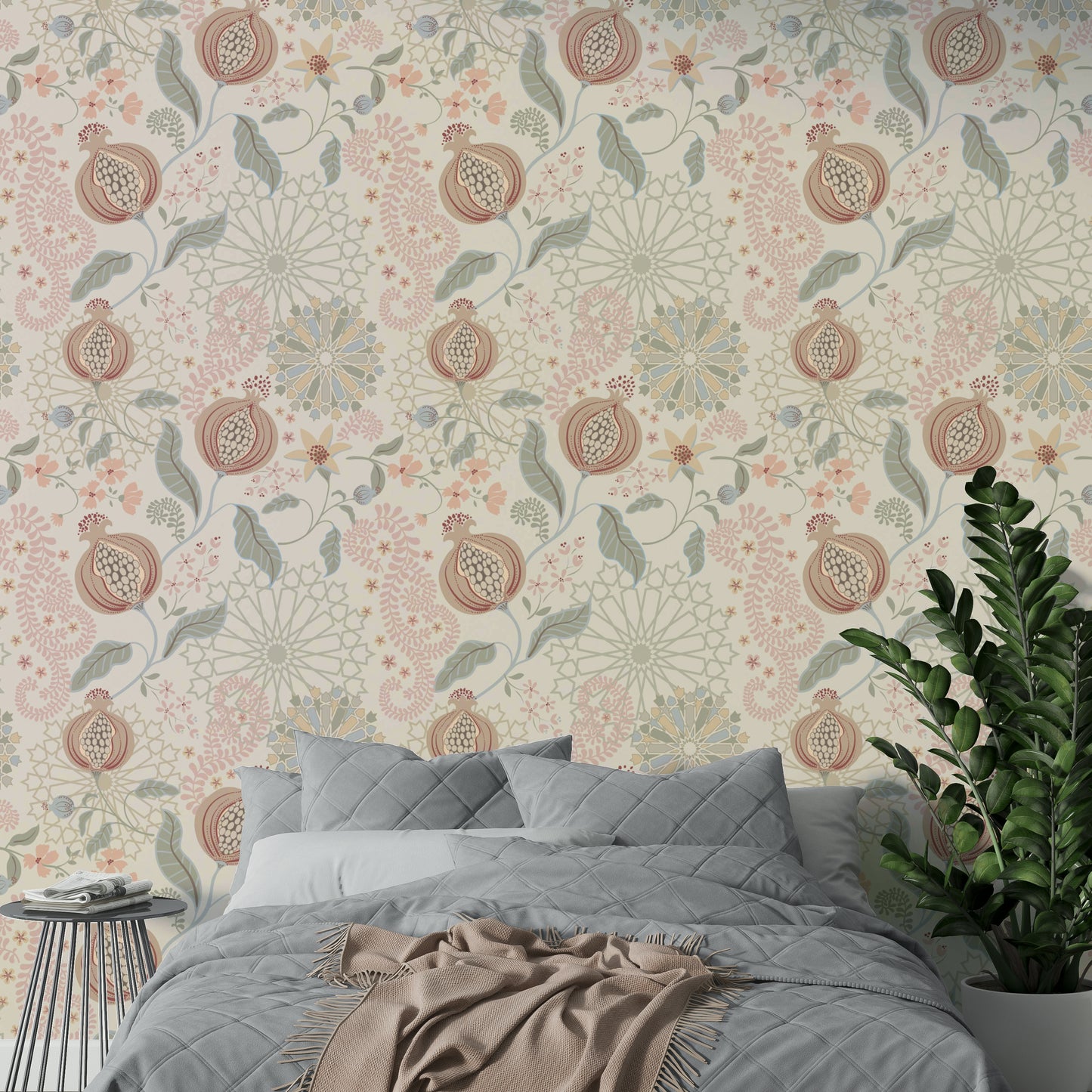 Soft Tones Pomegranate Wallpaper⁠