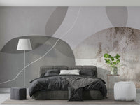 The colors are muted and gentle, with soft blues, grays, and beiges.

