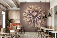 Detailed floral petal wallpaper for a cozy reading corner wall mural., GD7692