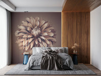 Romantic botanical wallpaper for a nursery feature wall mural., GD7692
