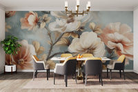 Watercolour flowers for wall decoration
