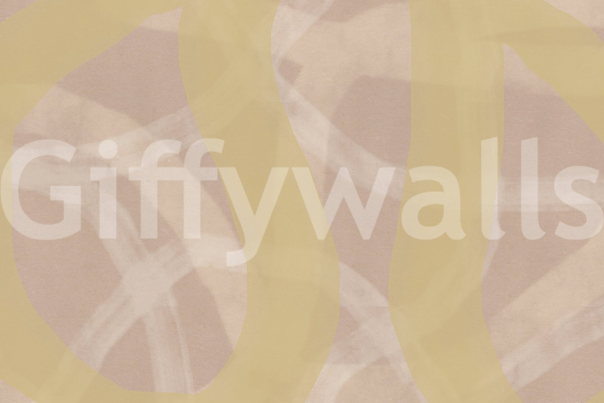 An artistic minimalist form mural for home decor.


