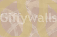 An artistic minimalist form mural for home decor.

