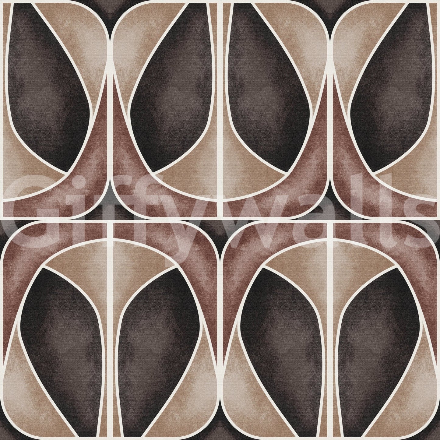 Softy Geometries wallpaper for walls using geometric symmetry.