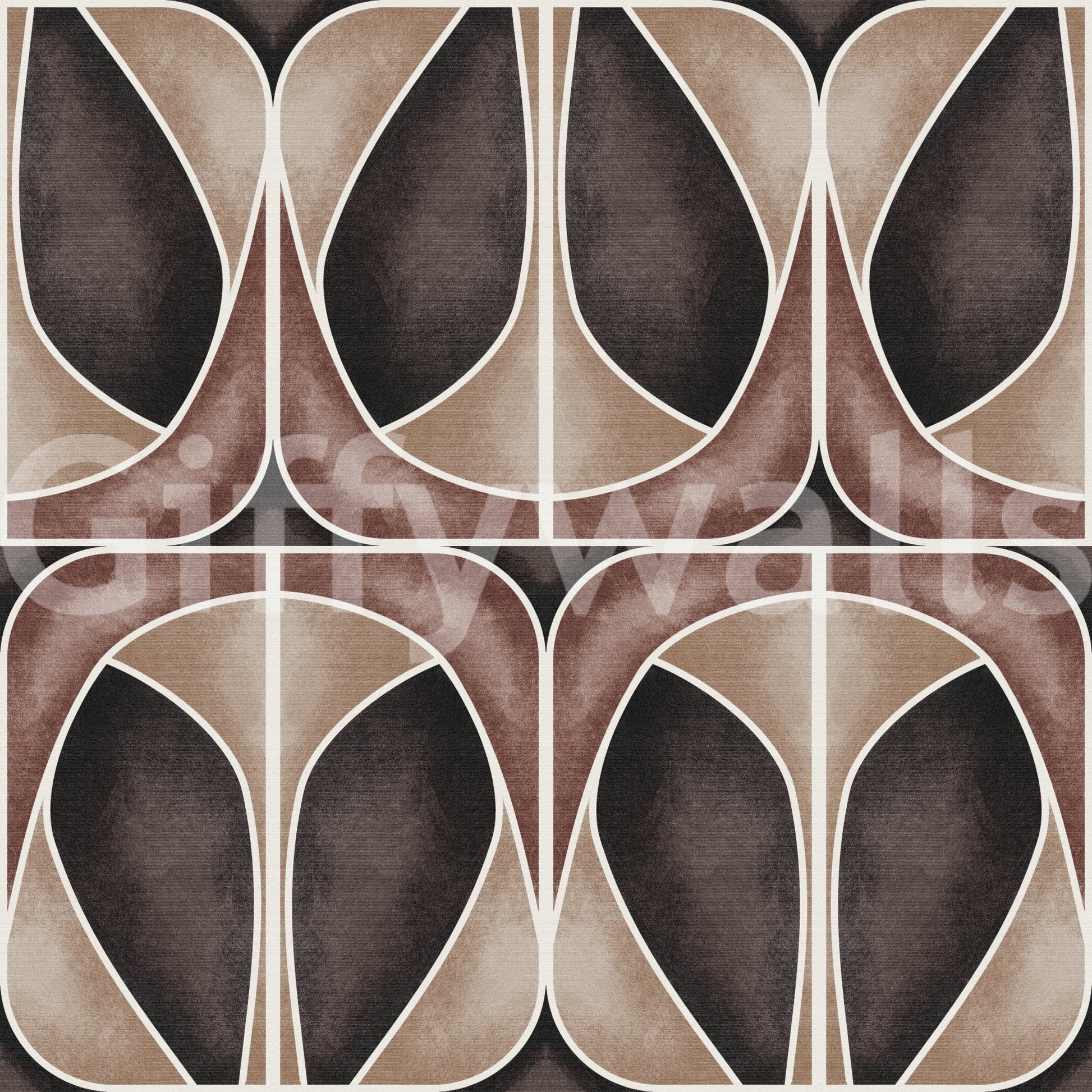 Softy Geometries wallpaper for walls using geometric symmetry.