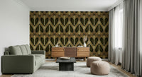 Rich amber hues Softy Dèco Geometries Gold Chic wallpaper.