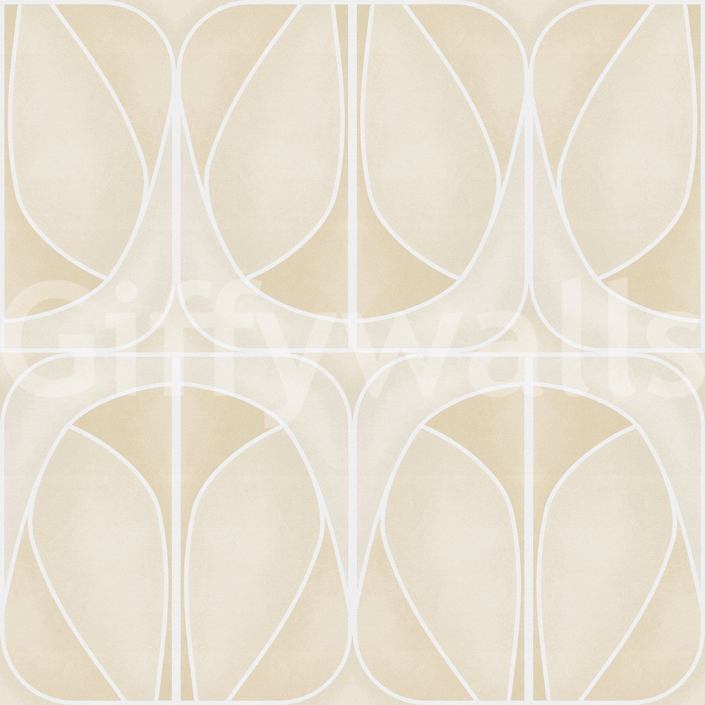 Sand Charm Softy Dèco Geometries modern art wallpaper mural