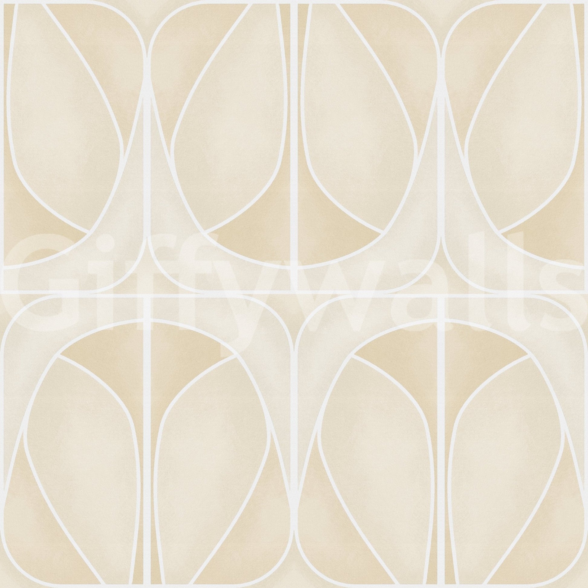 Sand Charm Softy Dèco Geometries modern art wallpaper mural