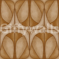 Sophisticated Softy Dèco Geometries Warm Caramel wall mural sleek geometric art.