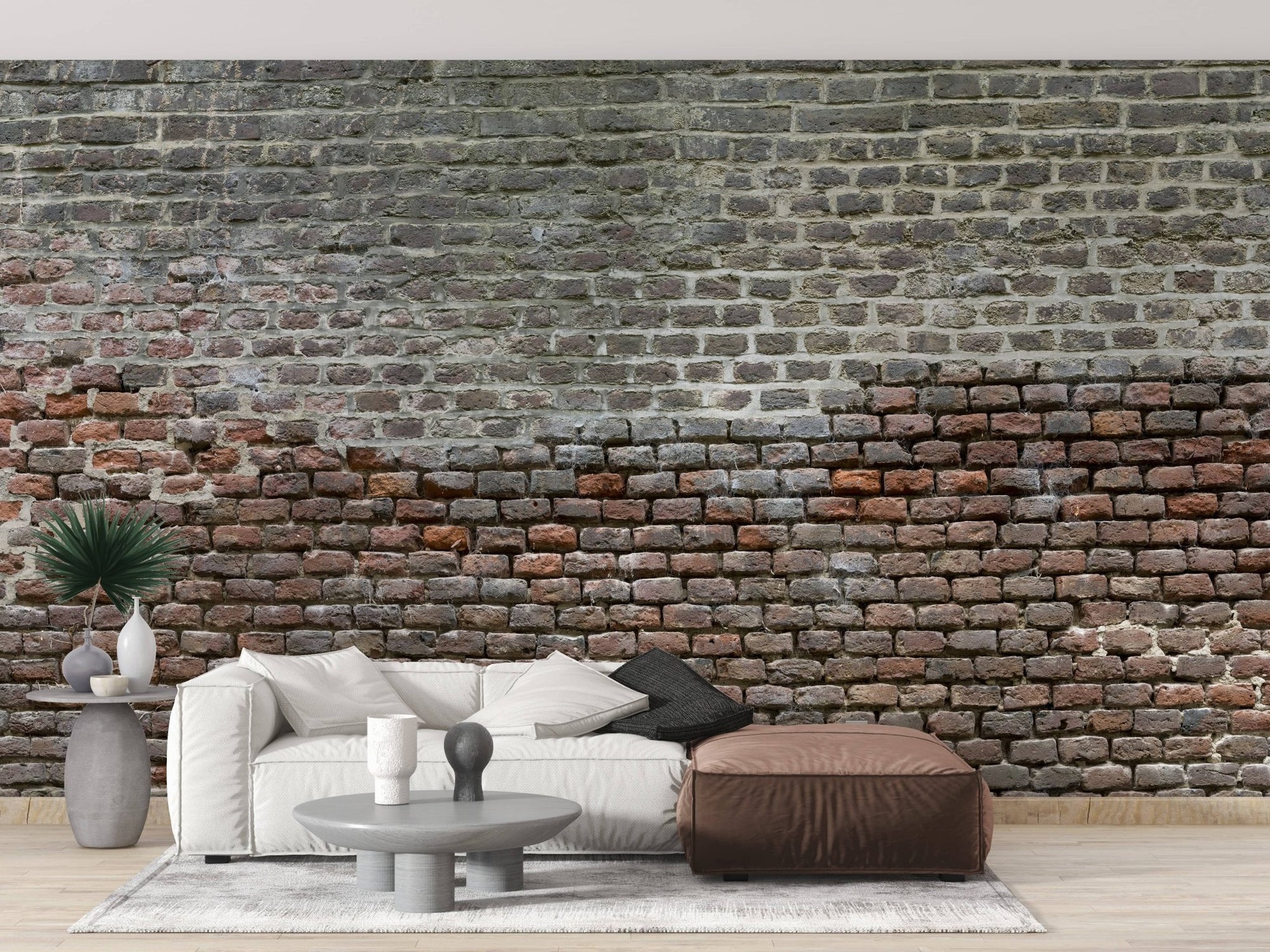 Soiled Dirt & Rustic Brick Wallpaper Mural A187
