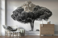 A contemplative single peak wallpaper mural for a feature wall.