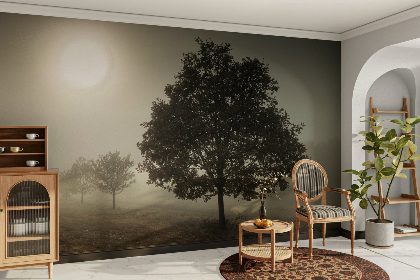 Beautiful Solitary Sentinel Wall Mural Design


