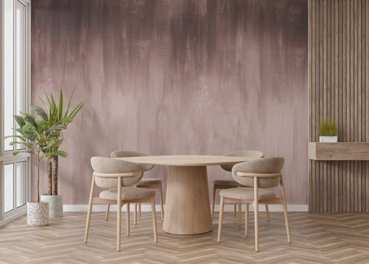 Soothing Brown Ombre Mural adds warmth to cozy kids rooms.