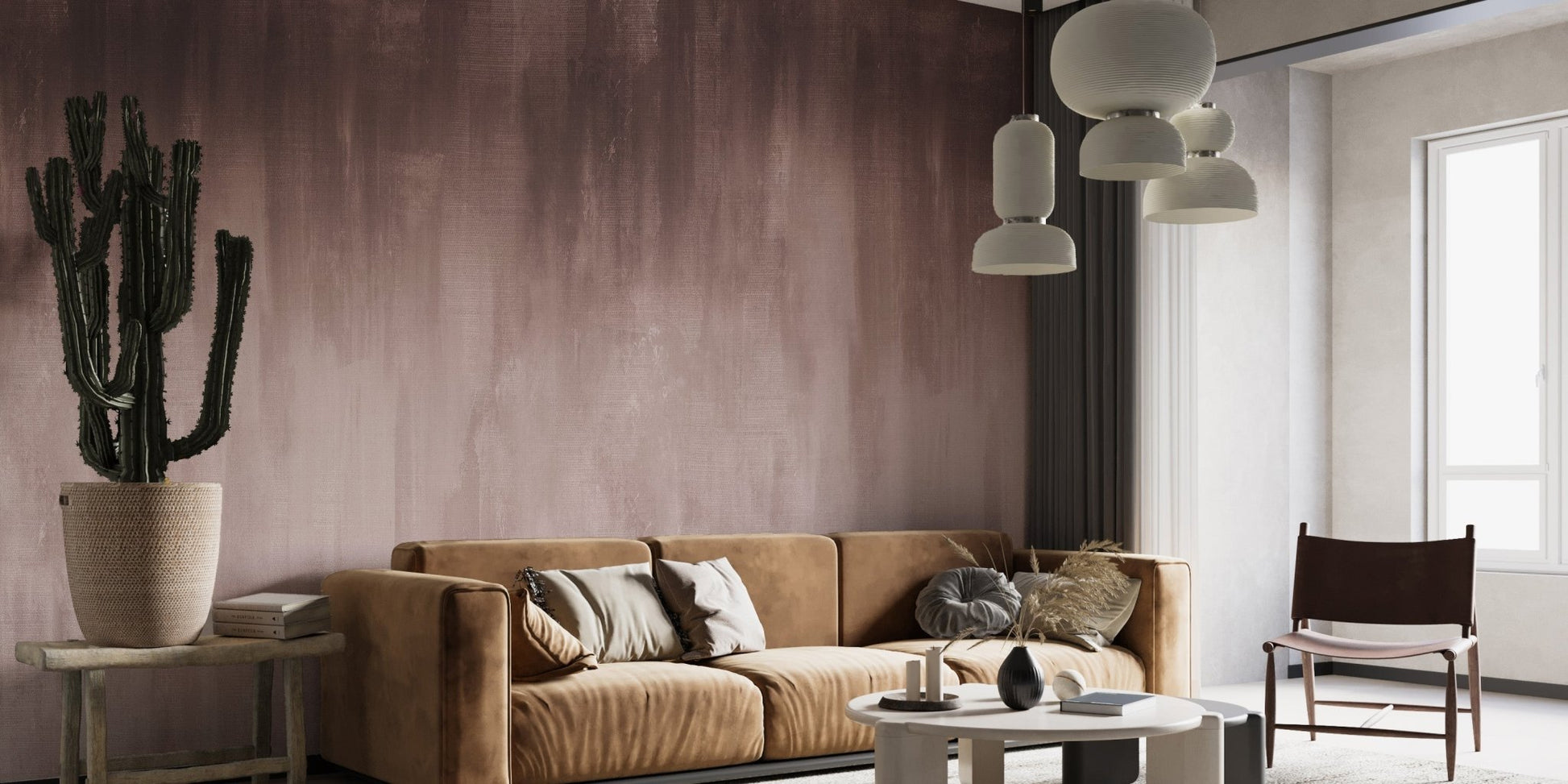 Soothing Brown Ombre Wall Mural - Giffywalls