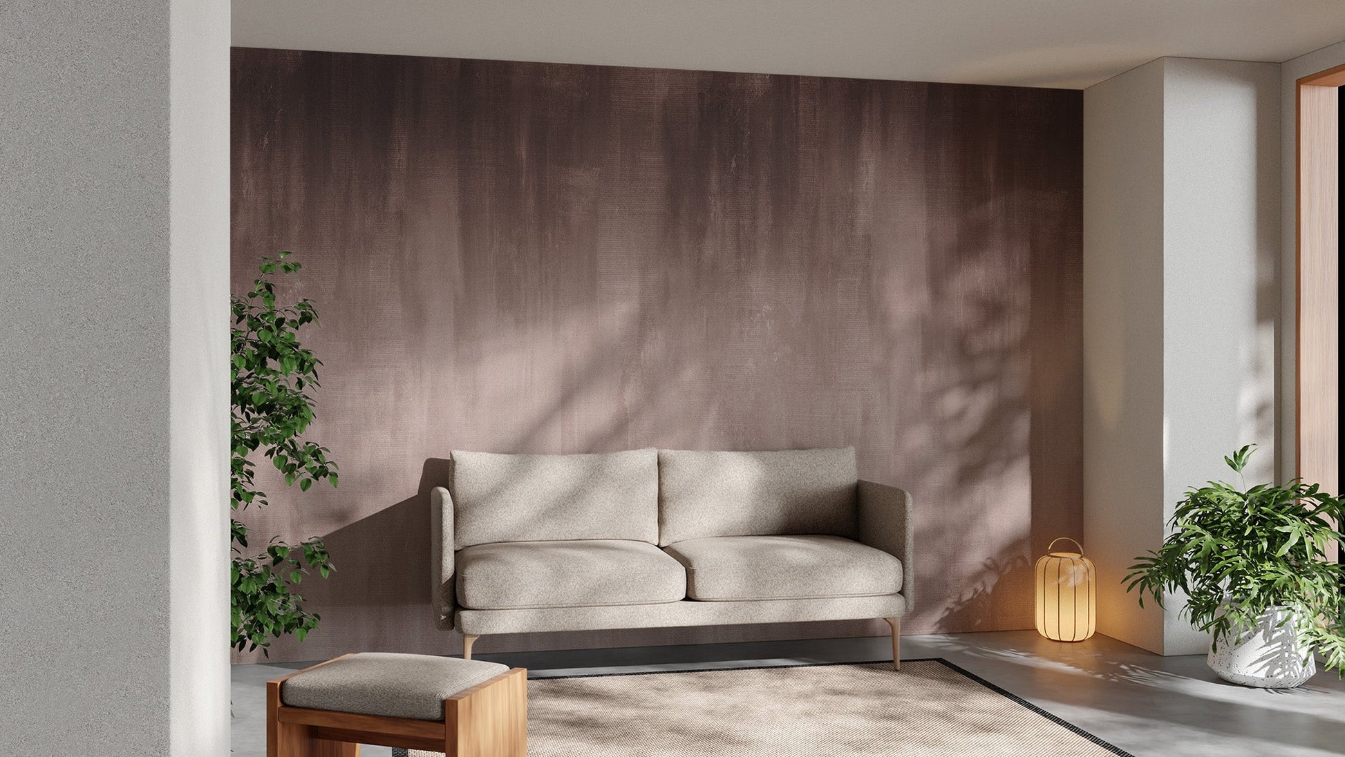 Soothing Brown Ombre Wall Mural - Giffywalls