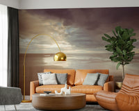 Panoramic sandy vista Soothing Seashore wallpaper for walls., GD7262