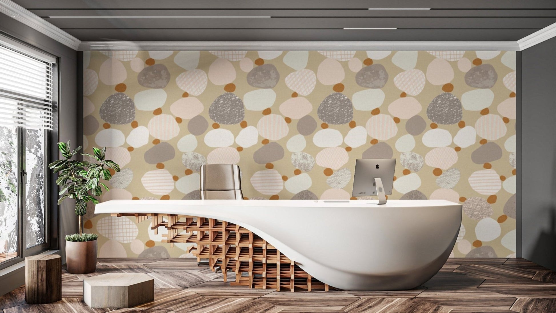 Stylish Soothing Speckle wallpaper for interiors