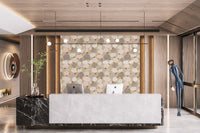 Chic wallpaper with subtle speckled texture