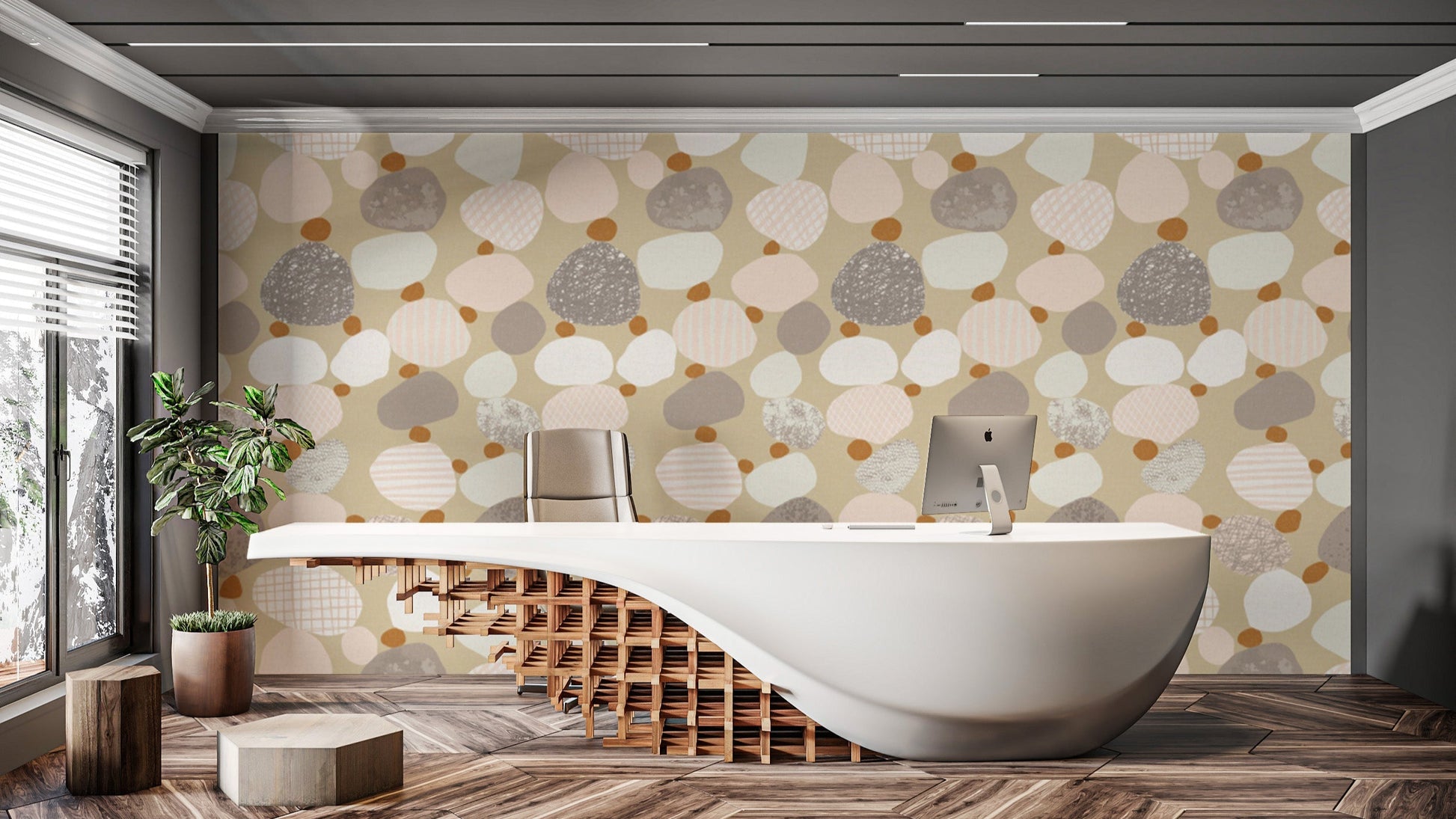 Stylish Soothing Speckle wallpaper for interiors