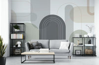 Subtle architectural wallpaper texture

